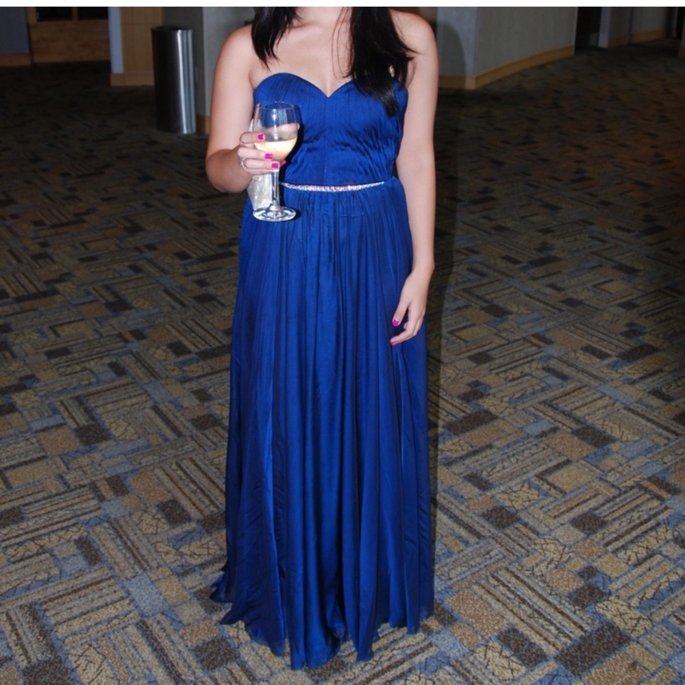La Femme midnight blue dress sequins size 4